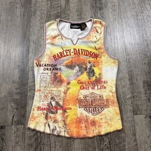 Harley Davidson All Over Print Tank Top